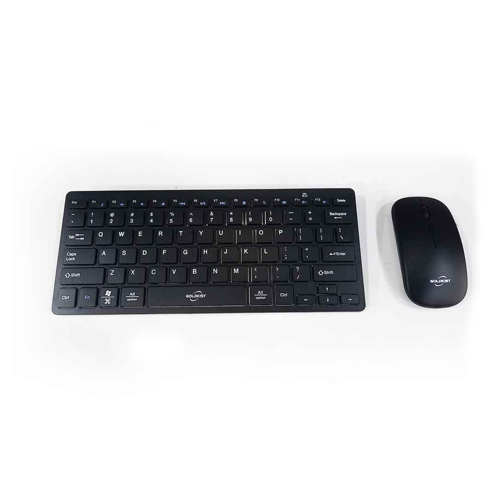 Goldkist Wireless Keyboard & Mouse GKM-370 (Compact Size | 10m Distance Work | 1000 DPI Mouse)