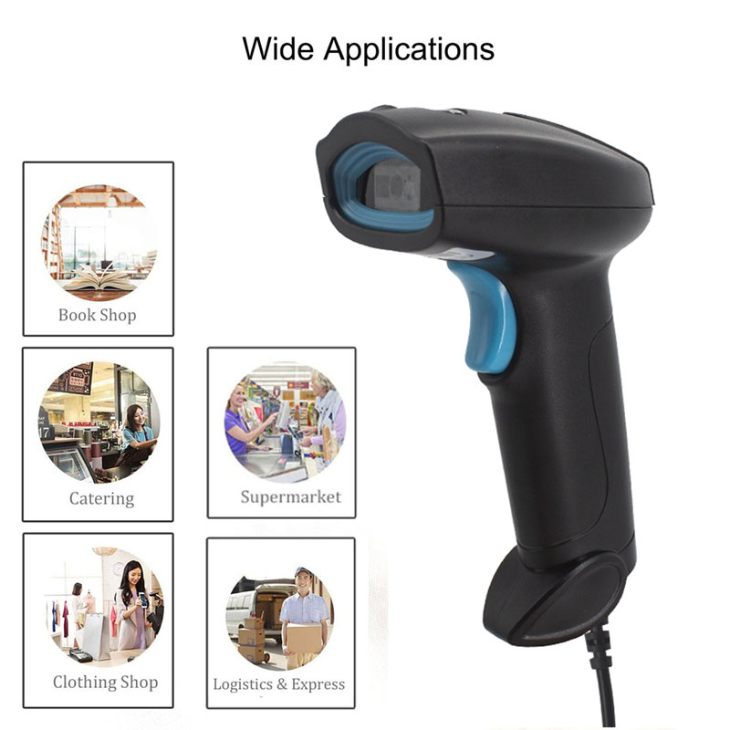 HBAPOS-U2 Barcode Scanner (1D 2D & QR Scan | Wired)
