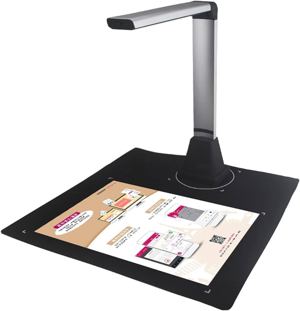 Riotouch DN-150 Document Vir Scanner (5MP Camera | A4 Paper Size | Embedded LED | Zoom | USB-B Connection)