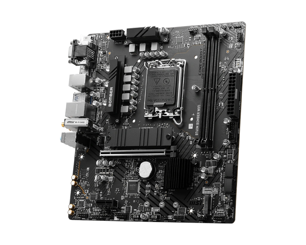 MSI B760M Bomber WIFI (m-ATX | 14th, 13th & 12th Gen Intel Processor | DDR5 | Wi-Fi 6E)