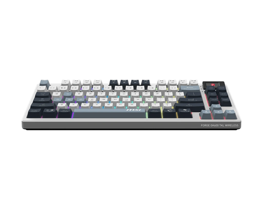 MSI Forge GK600 TKL SKY  (Mechanical Linear, Anti-Ghosting Keys,RGB, 50M+ Key Stroke Life, 1 MSI Forge GK600 TKL SKY  (Mechanical Linear, Anti-Ghosting Keys,RGB, 50M+ Key Stroke Life, 1