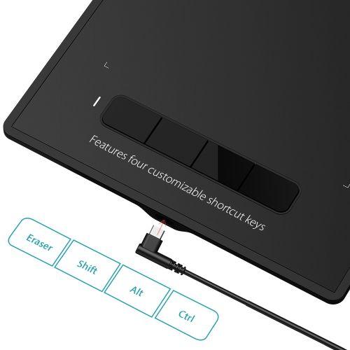 XP-PEN Star G960S Plus (9 x 6 Inch | 8192 Pressure Level | 4 Keys | Pen with Eraser | Support Android, Windows & MAC OS) 
