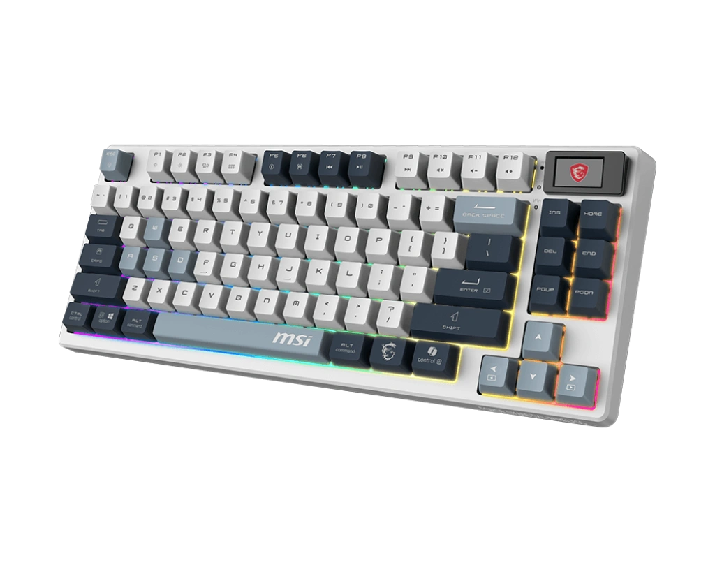 MSI Forge GK600 TKL SKY  (Mechanical Linear, Anti-Ghosting Keys,RGB, 50M+ Key Stroke Life, 1 MSI Forge GK600 TKL SKY  (Mechanical Linear, Anti-Ghosting Keys,RGB, 50M+ Key Stroke Life, 1