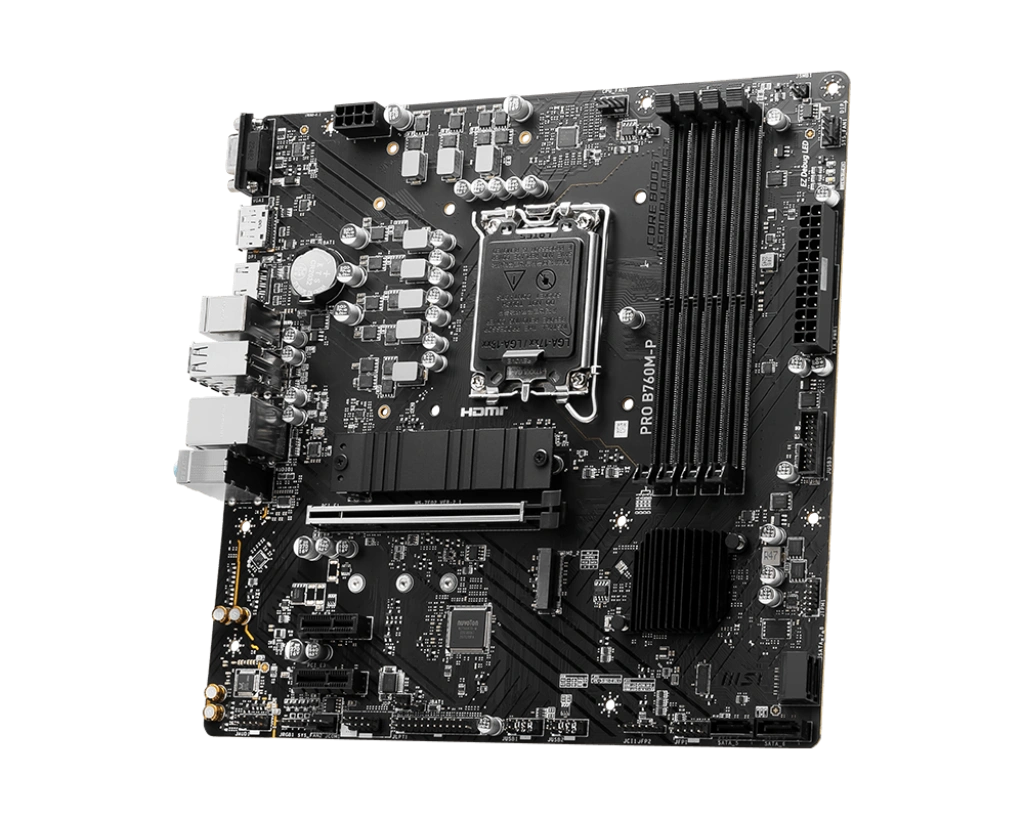 MSI PRO B760M-P DDR5 (Micro-ATX | Support 14th, 13th & 12th Gen Intel Processor | 4 RAM Slot | 2x M.2 SSD)