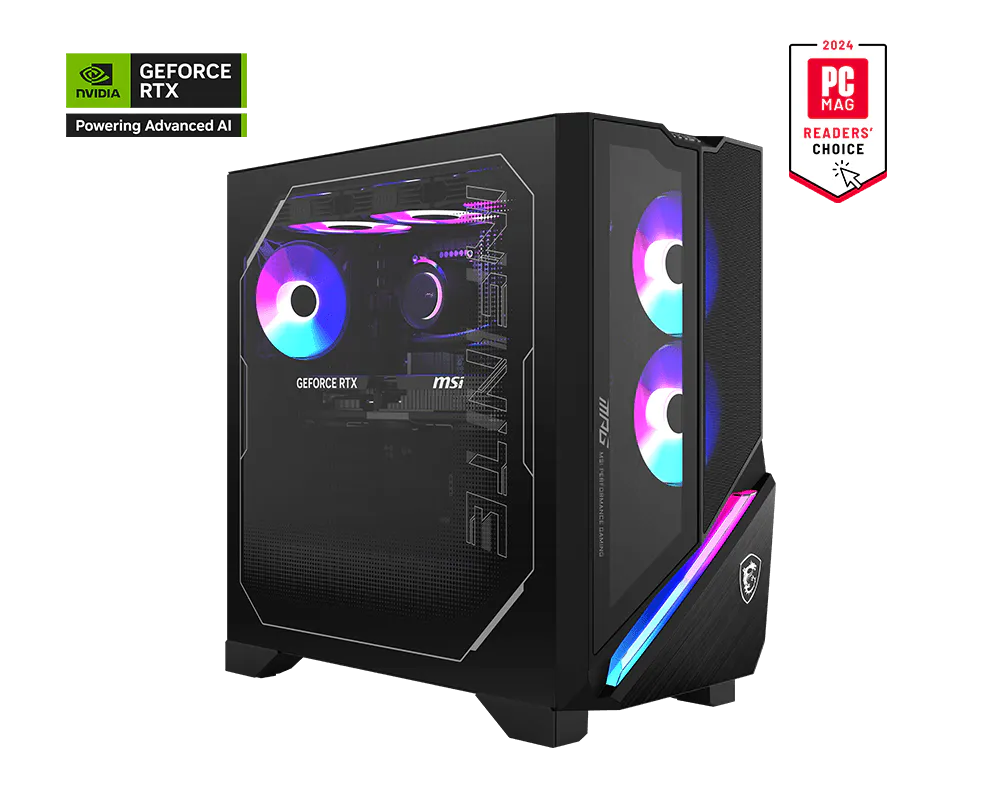 MSI MPG Infinite X3 AI(Intel Core Ultra 7-265K, 16GB DDR5, 512GB SSD, 360 AIO Liquid Cooler, 1x 5G LAN, Wi-Fi 6E + BT 5.3, 2x USB-C, RGB)
