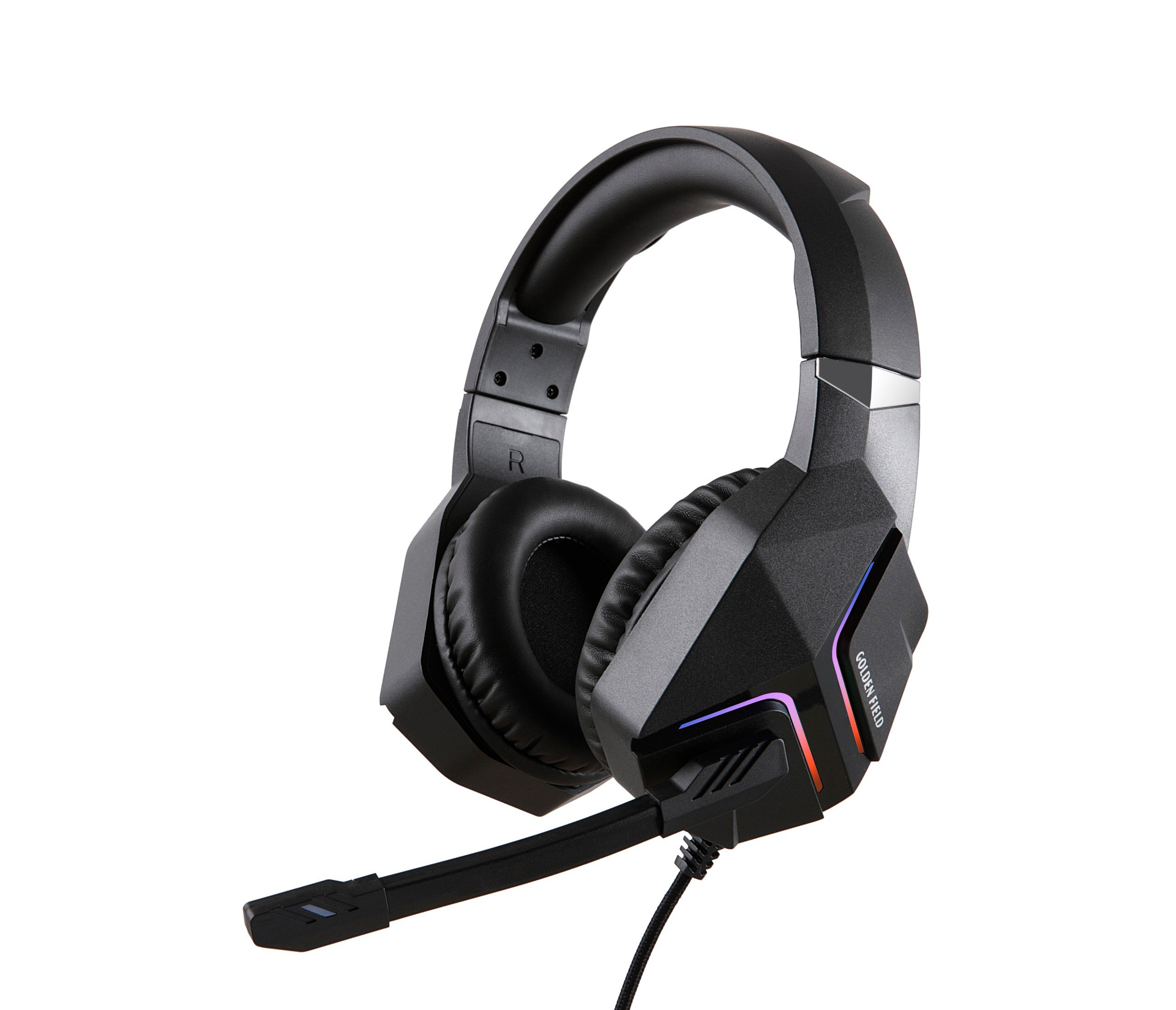 GOLDEN FIELD GF-M01 (7.1 Channel Audio | 50mm Drivers | Microphone | RGB Light Effect | USB | Wired)