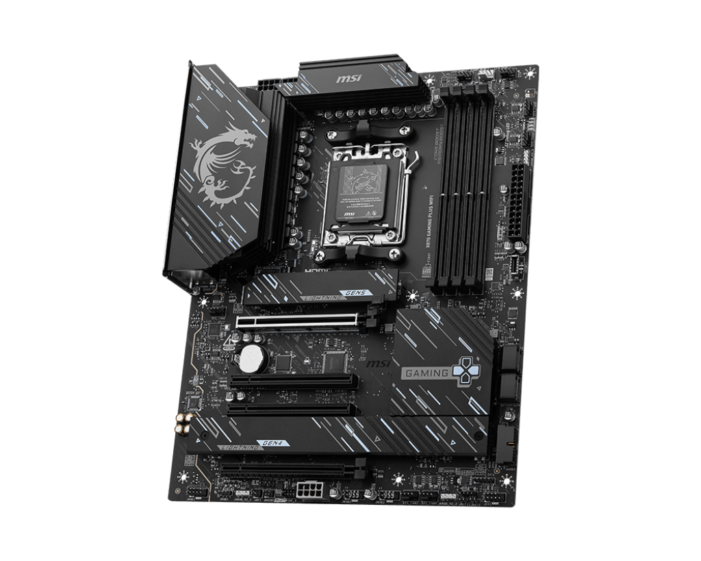 MSI X870 GAMING PLUS WIFI (ATX | Support AMD AM5 Series Processor | Gen5 SSD | DDR5 | Wi-Fi 7)