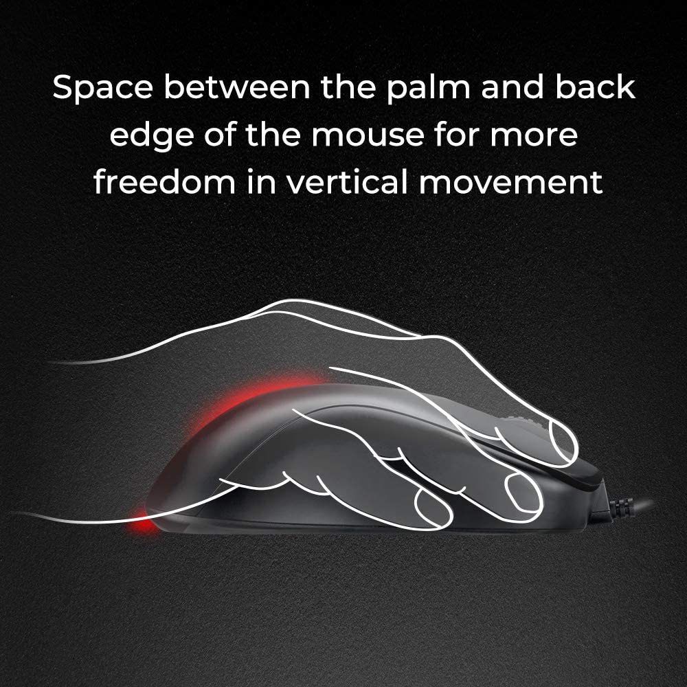 BenQ Zowie S2 (3200 DPI | 5 Buttons | 3360 Sensor | RR 1000Hz | Wired)