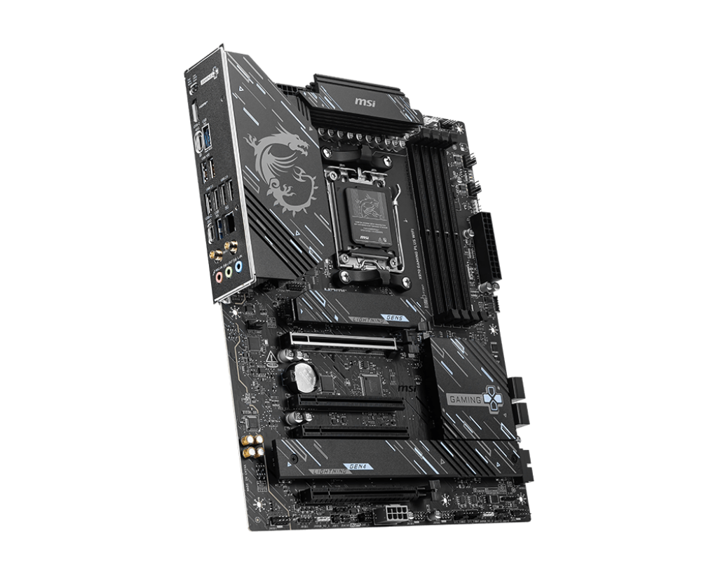 MSI X870 GAMING PLUS WIFI (ATX | Support AMD AM5 Series Processor | Gen5 SSD | DDR5 | Wi-Fi 7)