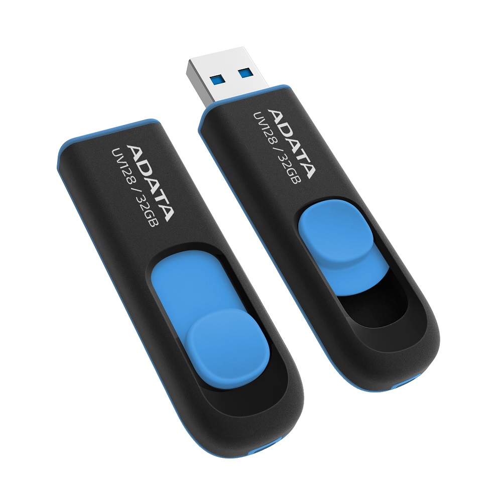 ADATA UV128 Pendrive (32GB | USB 3.2 | Read up to 100MB/s | Compact Size | Thumb Swipe)